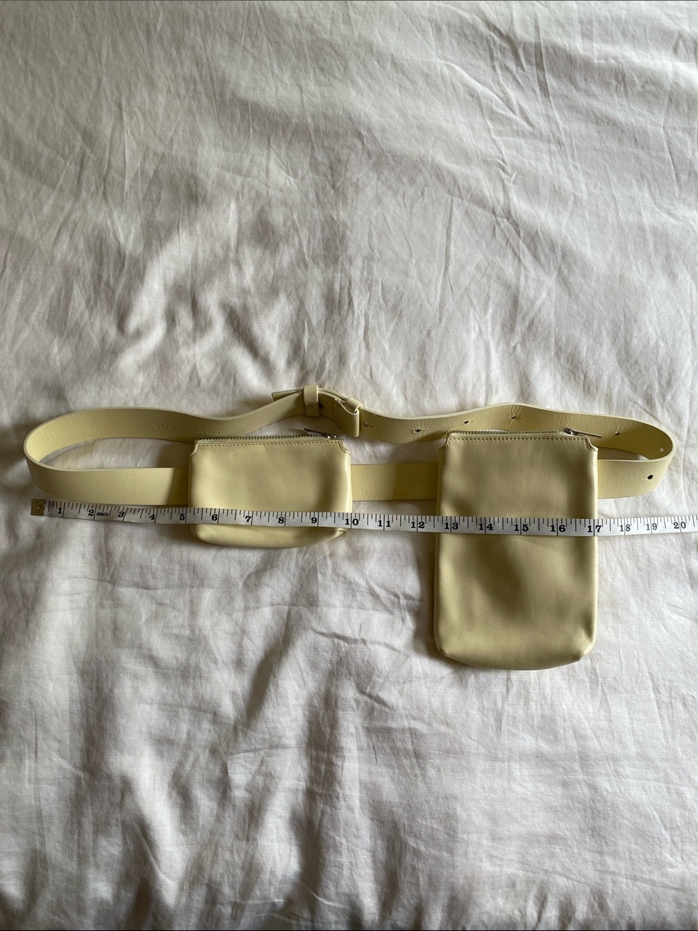 Yellow Double Pouch Belt Bag - Picture 4 of 8
